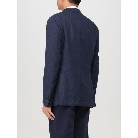 Luigi Bianchi Jacket Men Blue - Picture 2 of 4